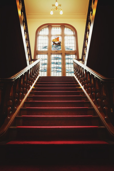 Central staircase